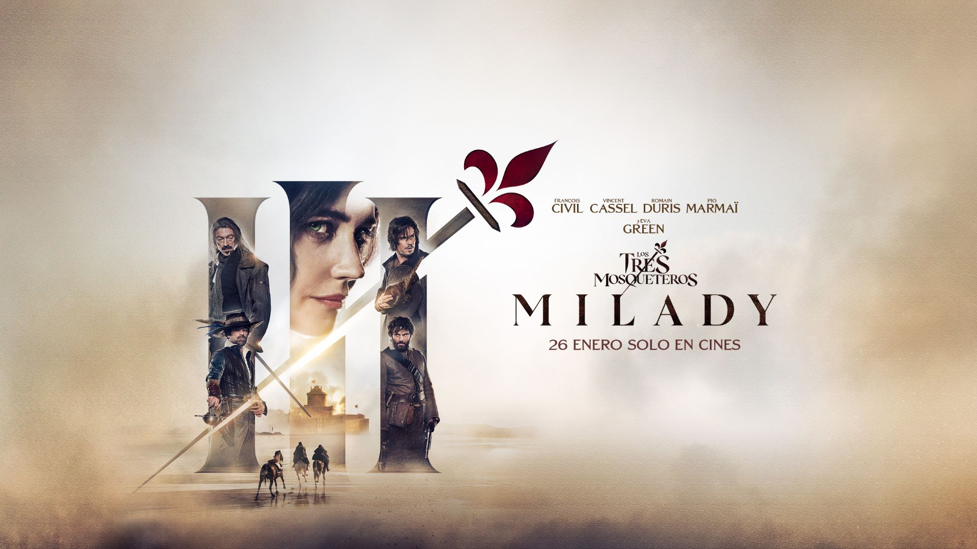 milady los tres mosqueteros