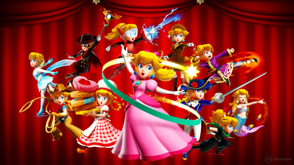 todas las transformaciones de Peach en Princess Peach Showtime