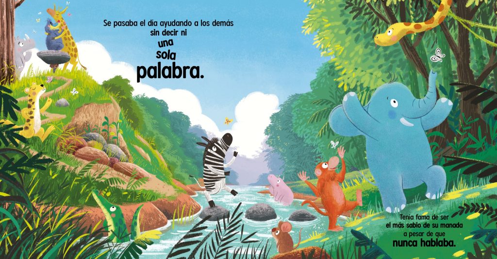 Mandril, ilustración del cuento