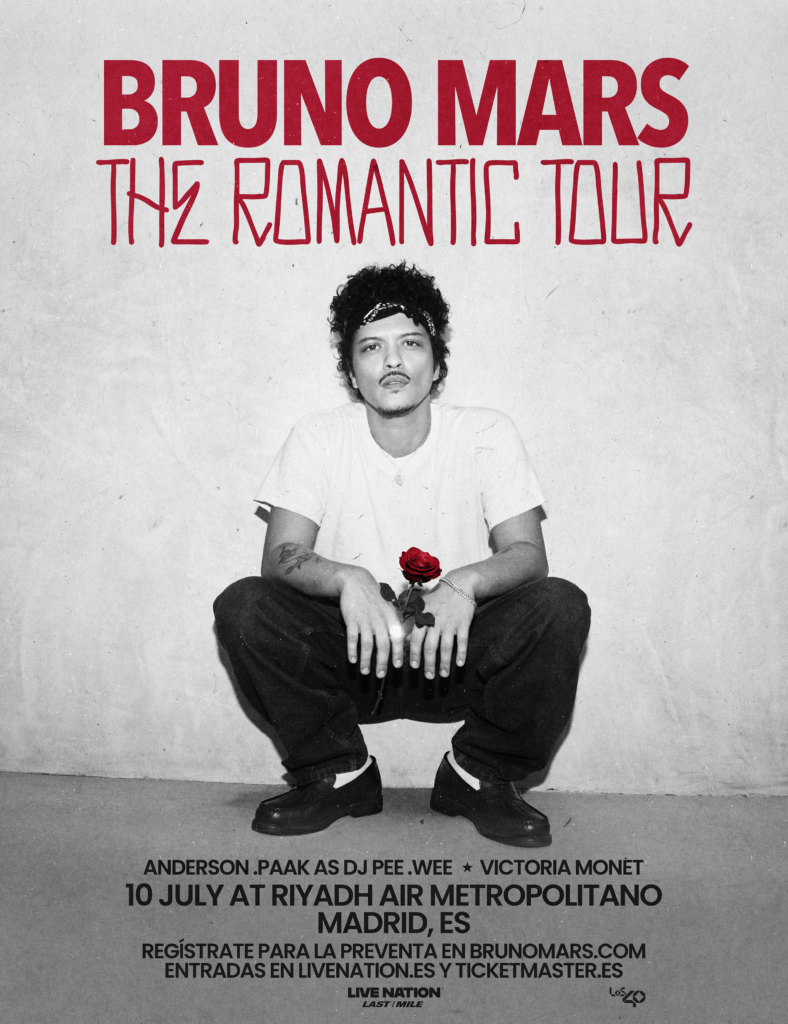 Bruno Mars The Romantic Tour 2026